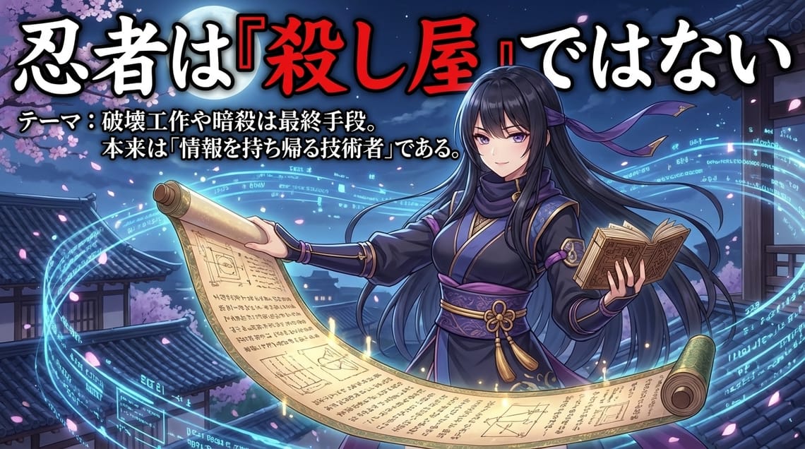 忍者は「殺し屋」ではない