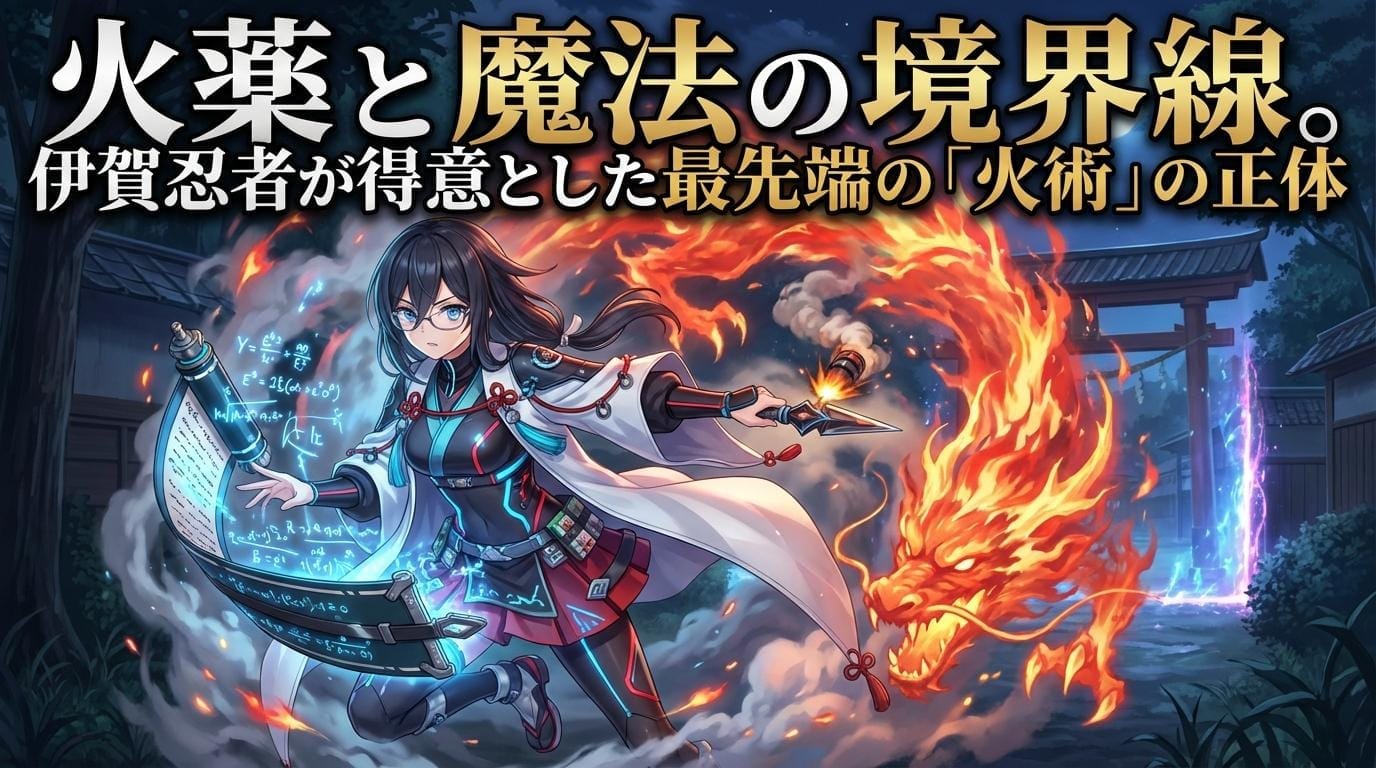 火薬と魔法の境界線。伊賀忍者が得意とした最先端の「火術」の正体